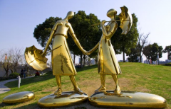 日照印象雕塑  鍛銅雕塑